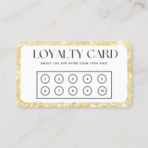 Gold Border Custom Loyalty Card
