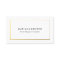 Gold Border on White Business Card Template