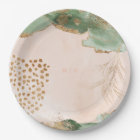 Gold Botanical Eucalyptus Modern Greenery Abstract