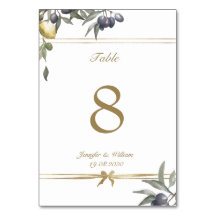 Gold bow Olives & Lemons