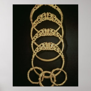 Gold Bracelets from the Ertsfield Treasure, 4th ce Poster
