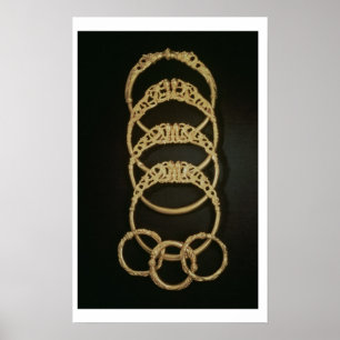 Gold Bracelets from the Ertsfield Treasure, 4th ce Poster