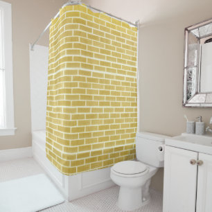 Gold Bricks Shower Curtain