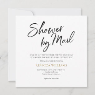 Gold Bridal Shower by Mail Invitation