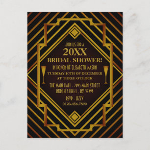 Gold Bridal Shower Invitation