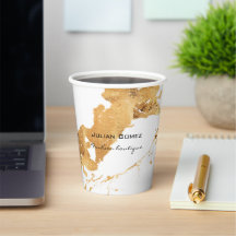 Gold brown marble white