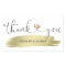 Gold Brush Stroke Thank You Wedding