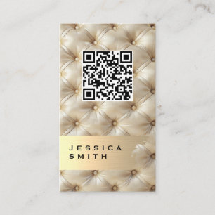 Gold Brushed Cushioned Padding Material Business Card