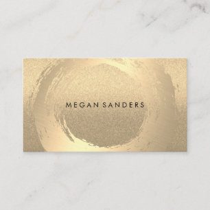Gold Brushed / Lux Glitter Business Card