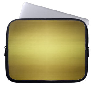 Gold Brushed Metal Laptop Sleeve