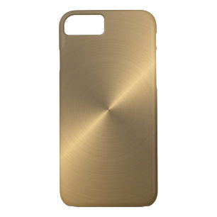 Gold brushed metal texture case