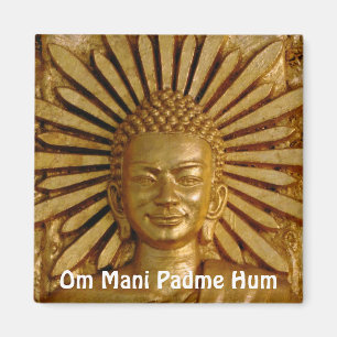 Gold Buddha, Compassion (Fridge Magnet) Magnet