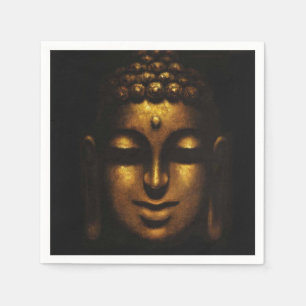 Gold Buddha Face Paper Napkins