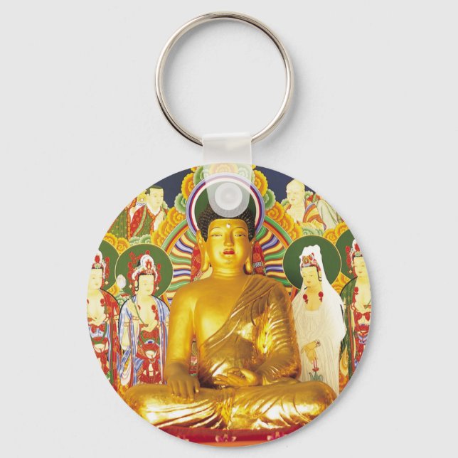 Gold Buddha Key Ring (Front)