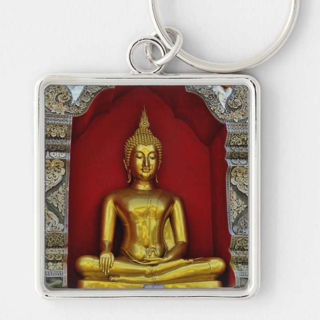 Gold Buddha Premium Keychain (Front)