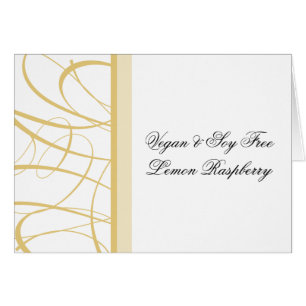 Gold Buffet Menu Tent/Table Card