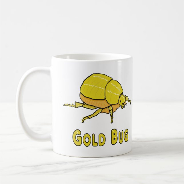 Gold Bug Coffee Mug (Left)
