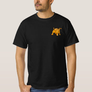 Gold Bull with Bitcoin Logo T-Shirt