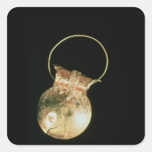Gold bulla from the House of the Menander Square Sticker