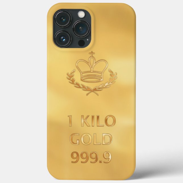 Gold Bullion Bar Print Case-Mate iPhone Case (Back)