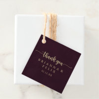Gold Burgundy Calligraphy Wedding