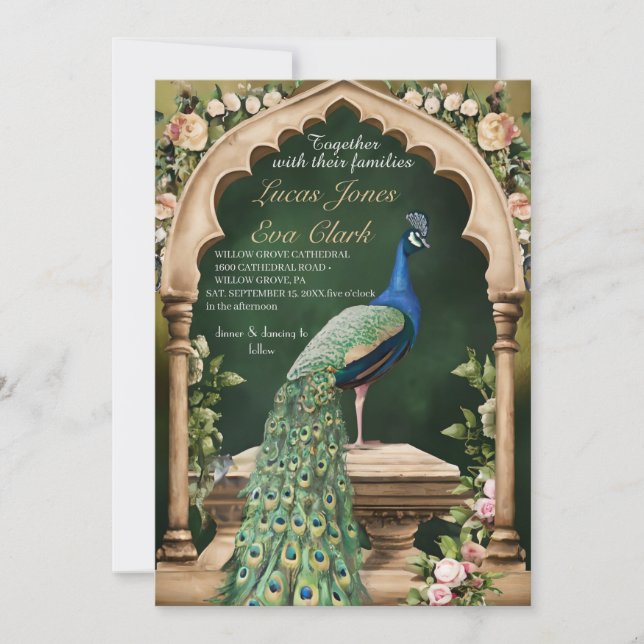 Gold Burgundy Mehendi Henna Indian Wedding Invitat Invitation (Front)