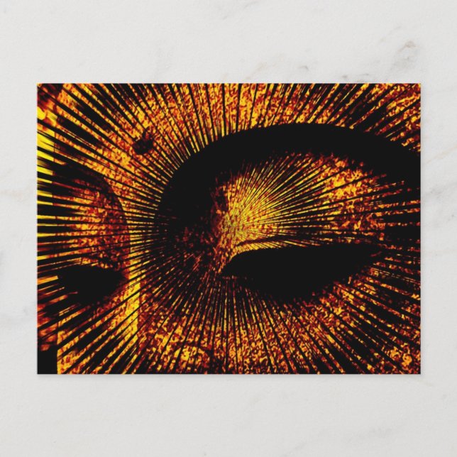 Gold Burst Buddha Postcard (Front)