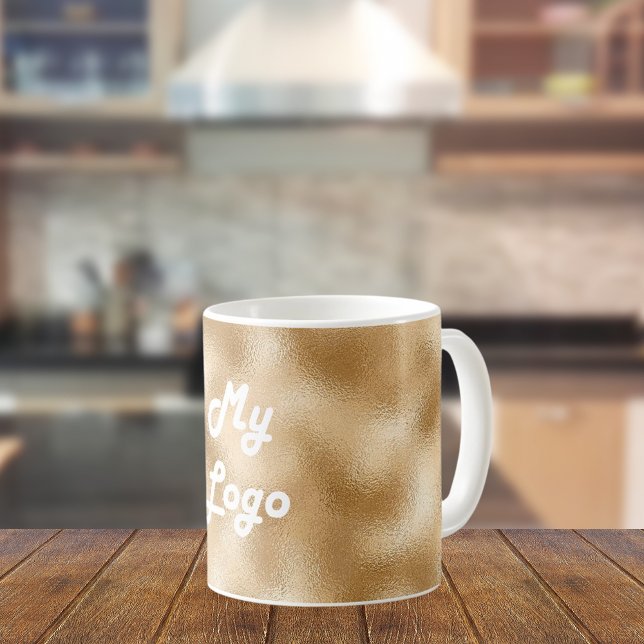 Gold business logo coffee mug (Creator Uploaded)