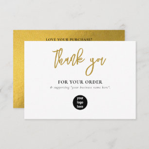 Gold Business Thank You Logo Social Media