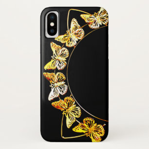 Gold Butterflies iPhone X Case