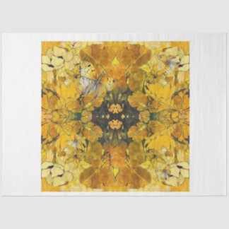 Gold Butterflies Decoupage Paper