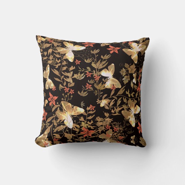 Gold butterfly cushion (Front)