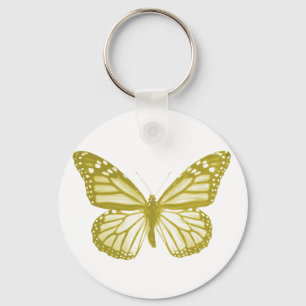 Gold Butterfly Keychain