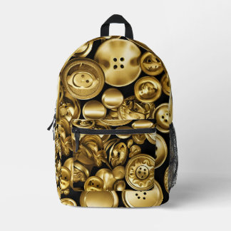 Gold buttons backpack