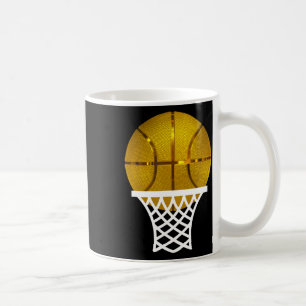 Gold Bysketbyll Trophy Mvp Graphic Tee For Men Wom Coffee Mug