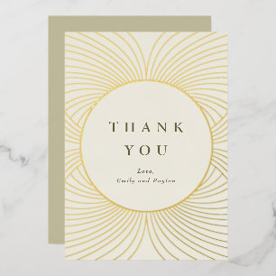 Gold Byzantine Foil Thank You