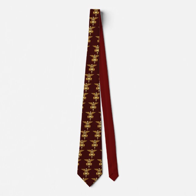Gold Caduceus (DO) Tie (Front)
