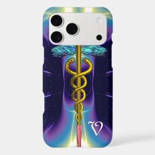 GOLD CADUCEUS MONOGRAM