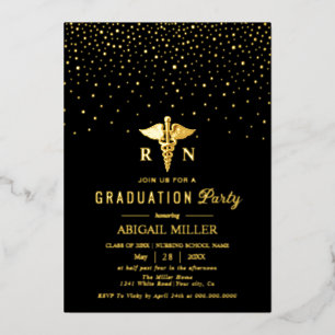 Gold caduceus on black Class Of 2026 graduation