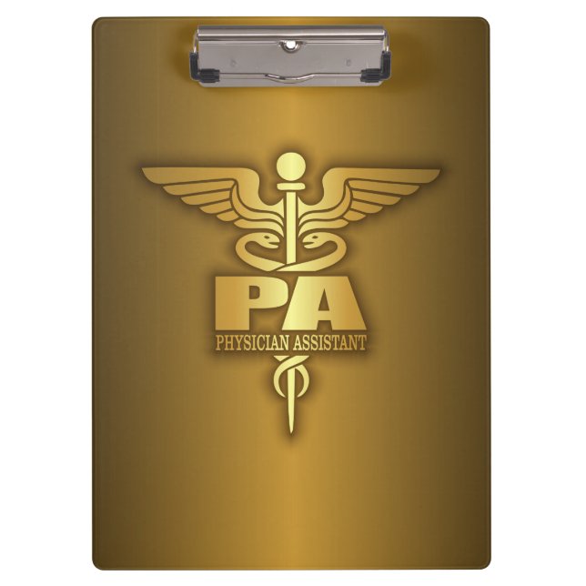 Gold Caduceus (PA) Clipboard (Front)