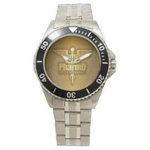 Gold Caduceus (PharmD) Watch