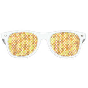 Gold Camouflage Retro Sunglasses