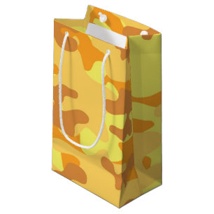 Gold Camouflage Small Gift Bag