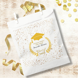 Gold Cap and Laurel Graduation Party  Favour Bag