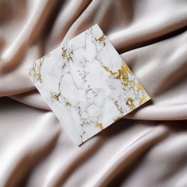 Gold Carrara Grey Marble Vip Business Card (Gold Carrara Gray Marble Vip Business Card)