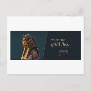Gold Catacombs Egyptian Portrait Literary Quote Postcard