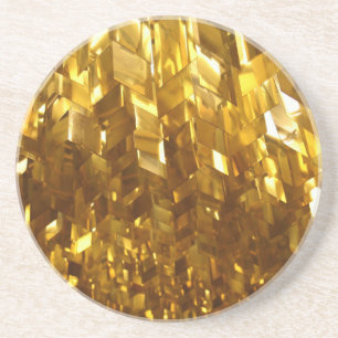 Gold Ceiling Abstract Art Coaster