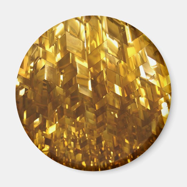 Gold Ceiling Abstract Art Magnet (Front)