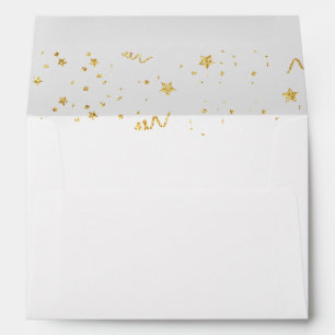 Gold Celebration Retirement Party Invitation Envelope