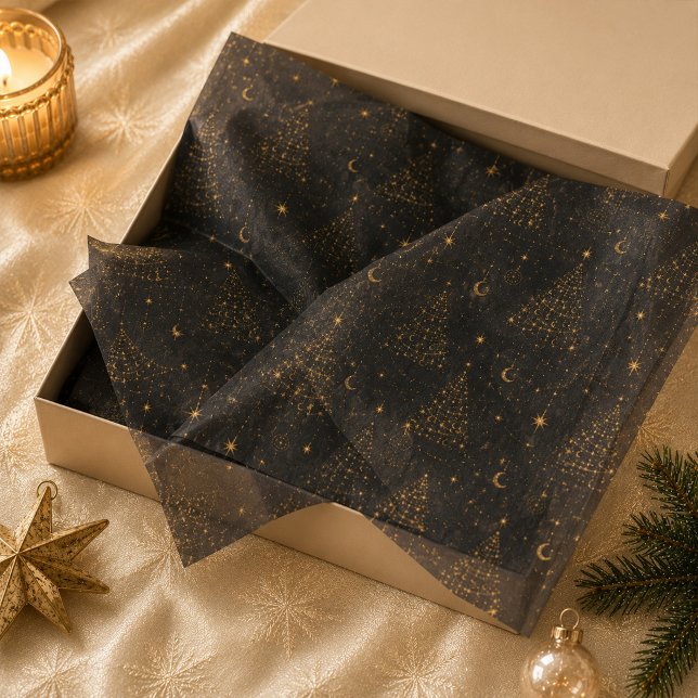Gold Celestial Christmas Tree Tissue Paper (Gold Celestial Christmas Tree Tissue Paper)